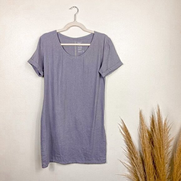 Casual Lavender Mini Dress - Picture 1 of 9